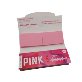 Papel 1 1/4 Pink Extra Fino + Tips Rolling Amsterdam | Tricomar Growshop
