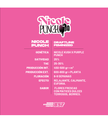 Semilla Nicole Punch FEM (x4) - BSF | Bigger Stronger Faster