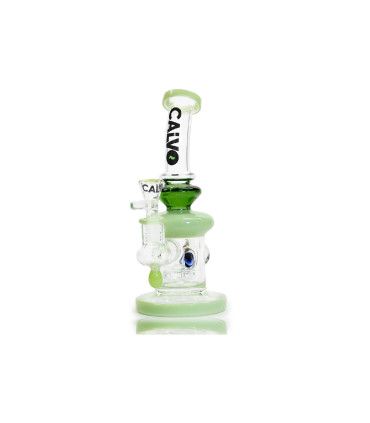 Bong Implossion Drop Rig Green 23MM - Calvo Glass